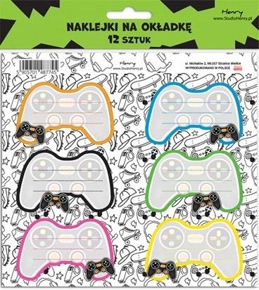 Naklejki na zeszyty Pad 12szt