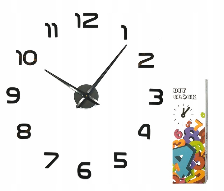 

Zegar Ścienny Naklejany Na Ścianę 50-80 CM Diy