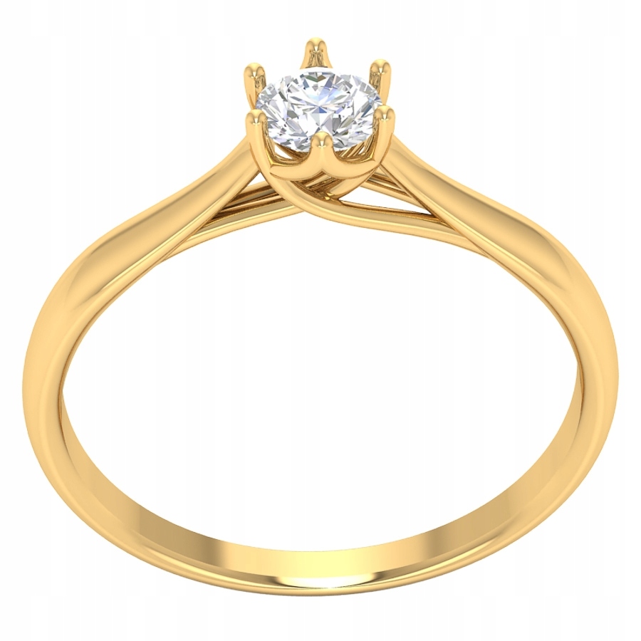 Zlatý Prstýnek Zirkon Zlato 585