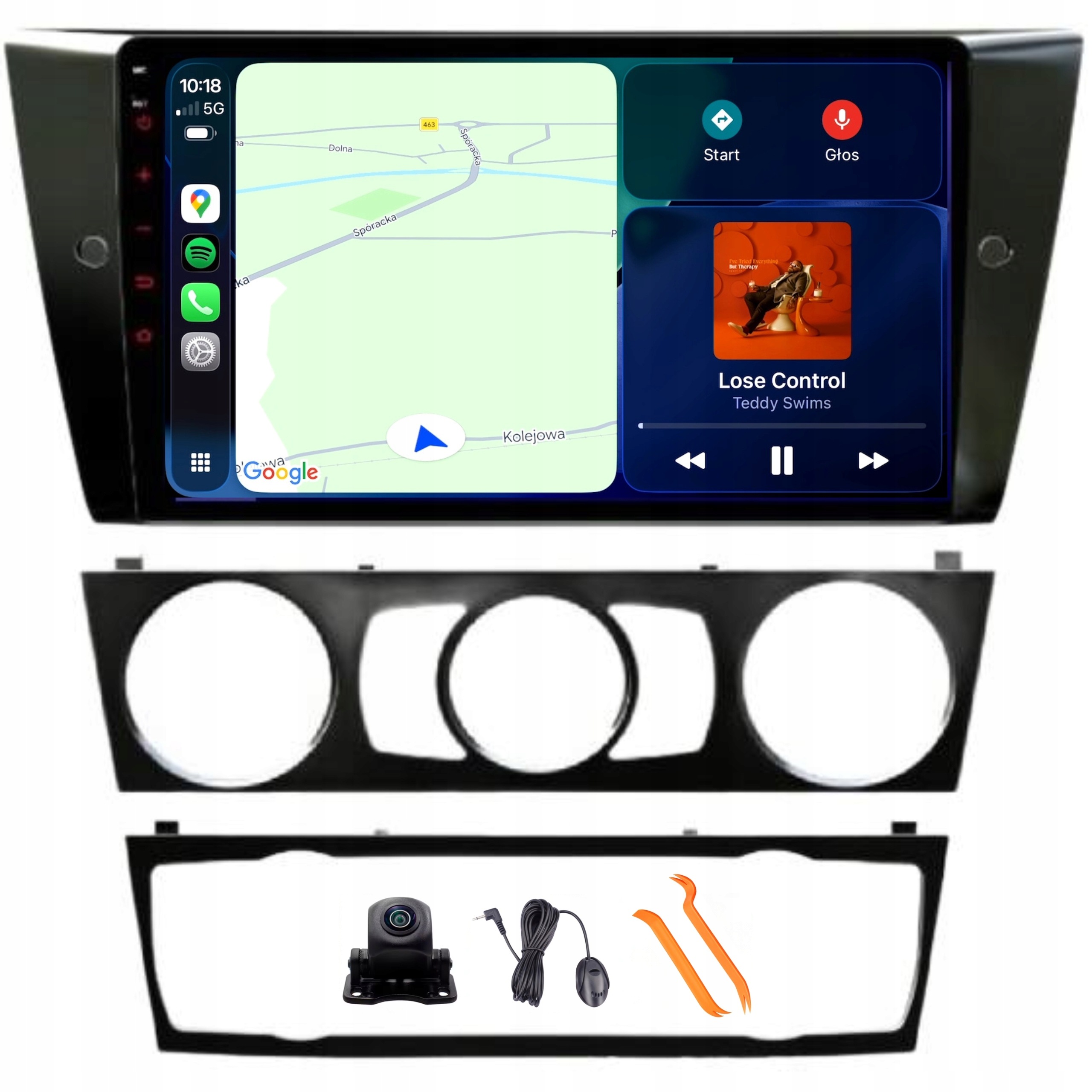 Rádio Android Navigácia Qled Carplay Lte 128GB Bmw 3 E90 E91 E92 E93 04-12