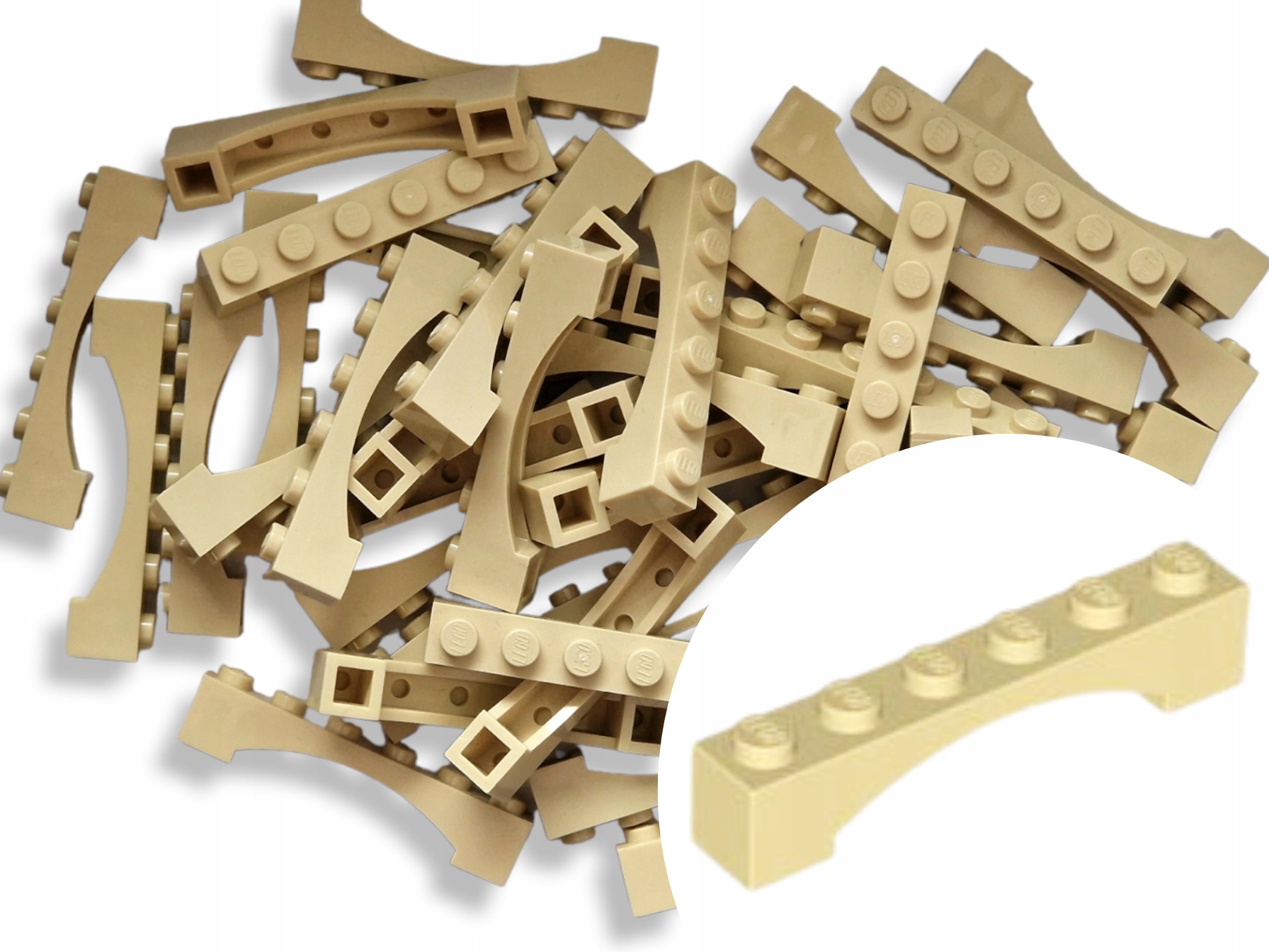 

Lego 92950 Brick Łuk Arch 1x6 Tan piaskowy 8 szt