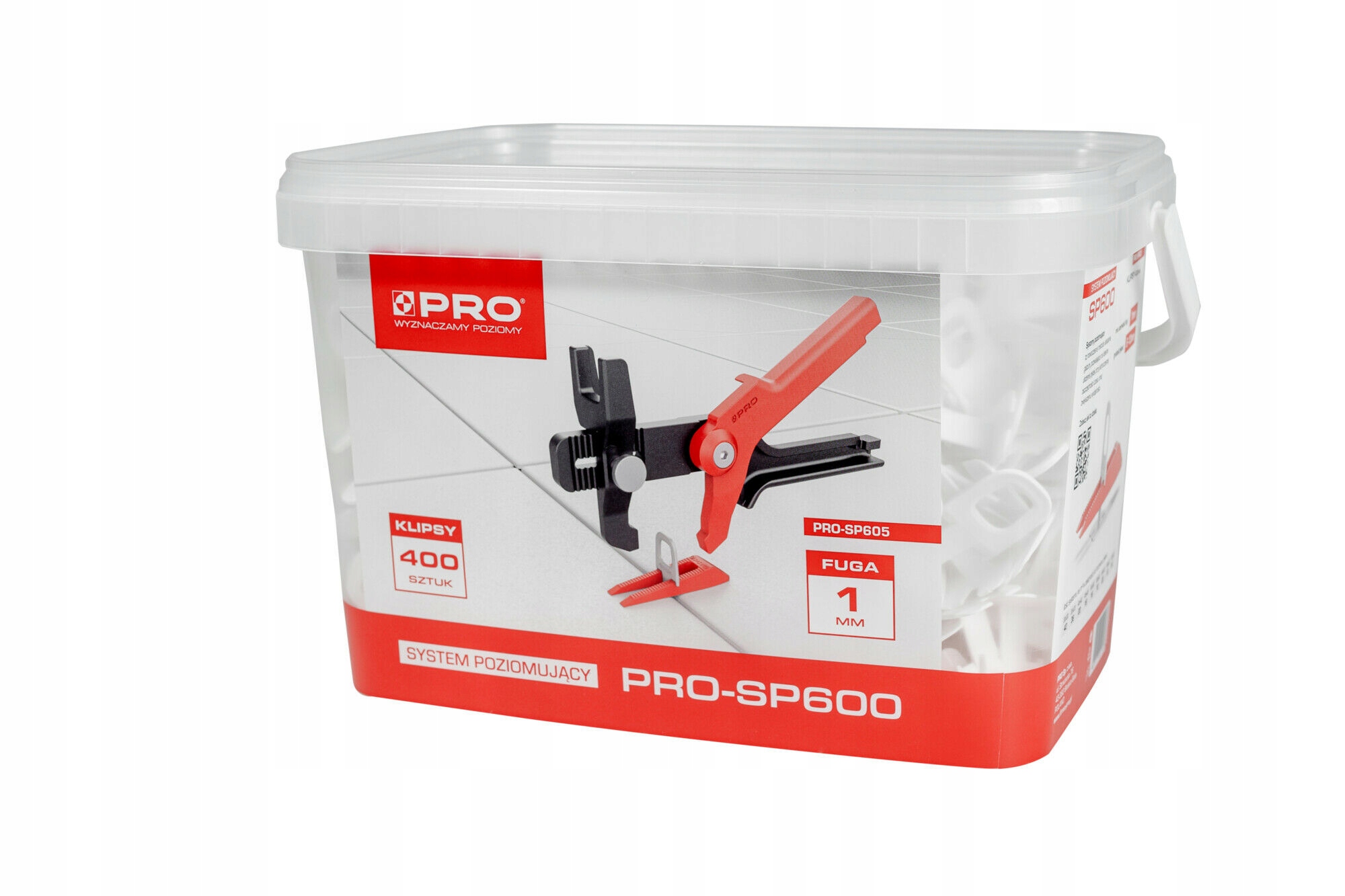 

Pro Szybki System Poziomowania Płytek 400KLIPS 1mm