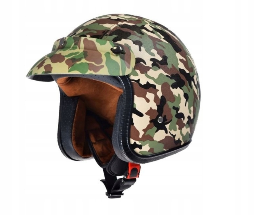 ОТКРЫТЫЙ МОТОЦИКЛЕТНЫЙ ШЛЕМ КАМУФЛЯЖНЫЙ ШЛЕМ ДЛЯ СКУТЕРА XXL