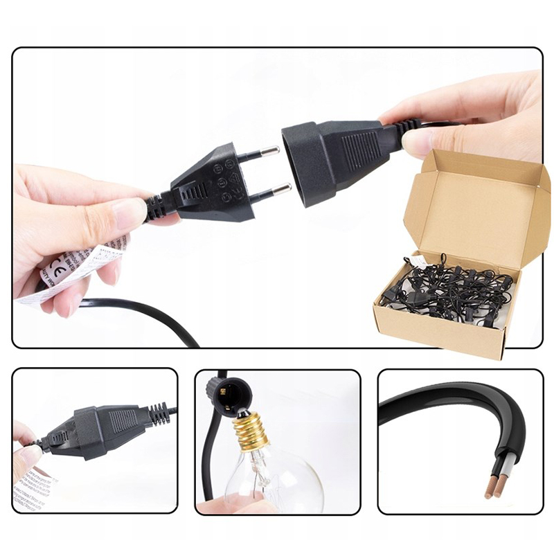 GIRLANDA DUŻE LAMPKI OGRODOWE ZEWNĘTRZNE PATIO BALKON TARAS KULE 30M 50 SZT Marka bez marki