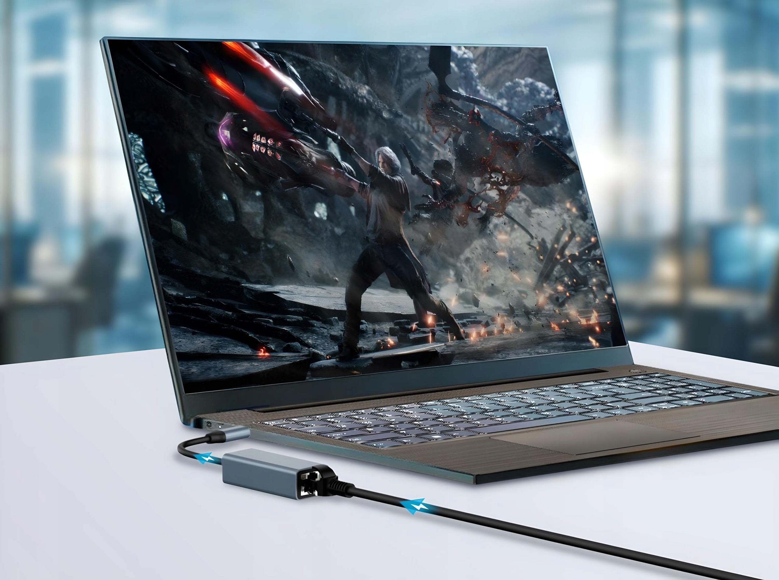 SÍŤOVÝ ADAPTÉR USB-C SÍŤOVÁ KARTA LAN RJ45 1000MBPS Ethernet Gigabit Rozhraní ostatní