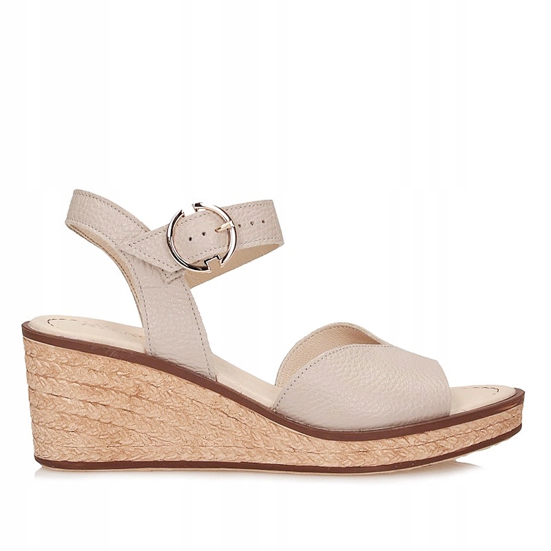 Klasické kožené sandály na podpatku Ryłko 4RF66_Y_2TEF