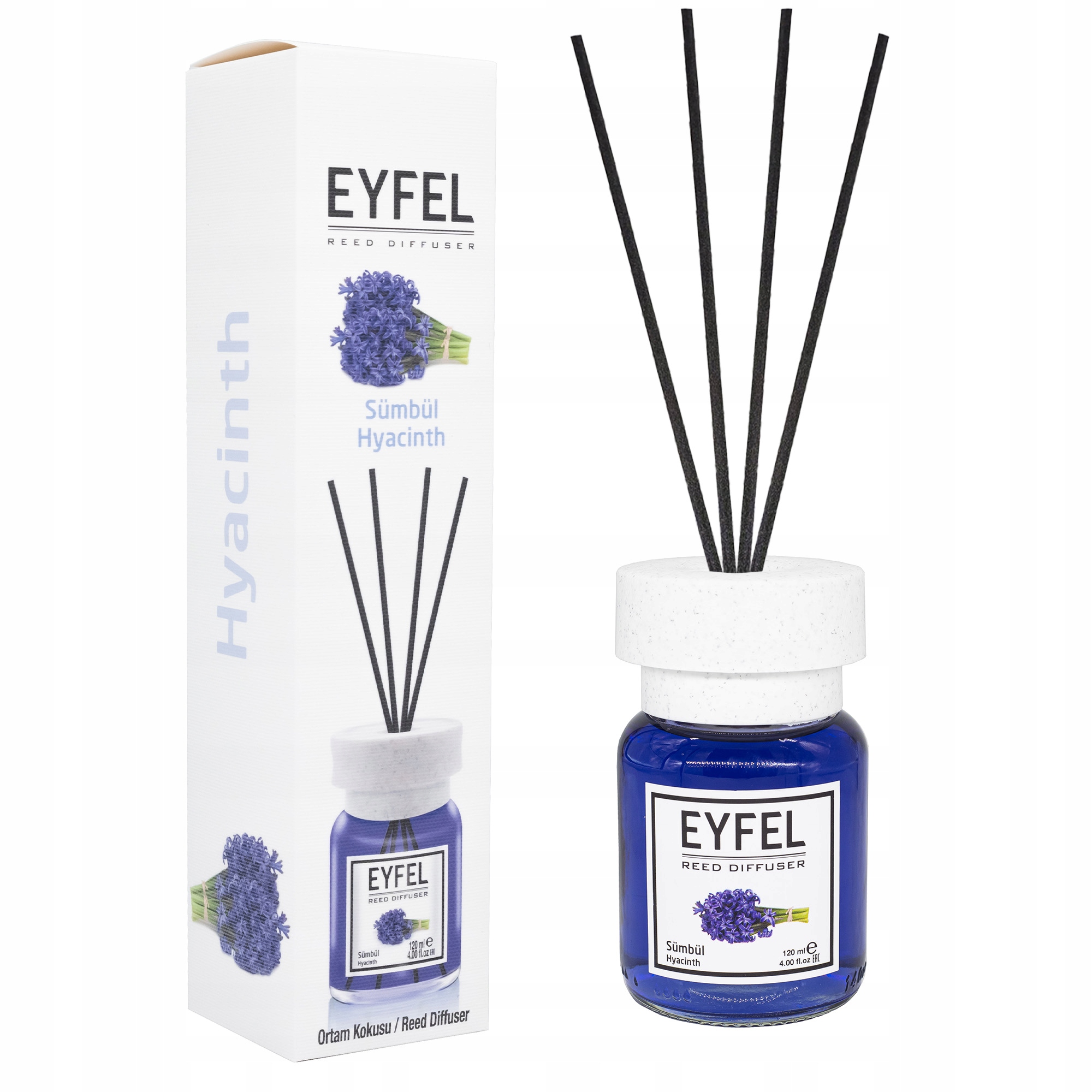 

Eyfel Dyfuzor Z Patyczkami 120 ML Hiacynt