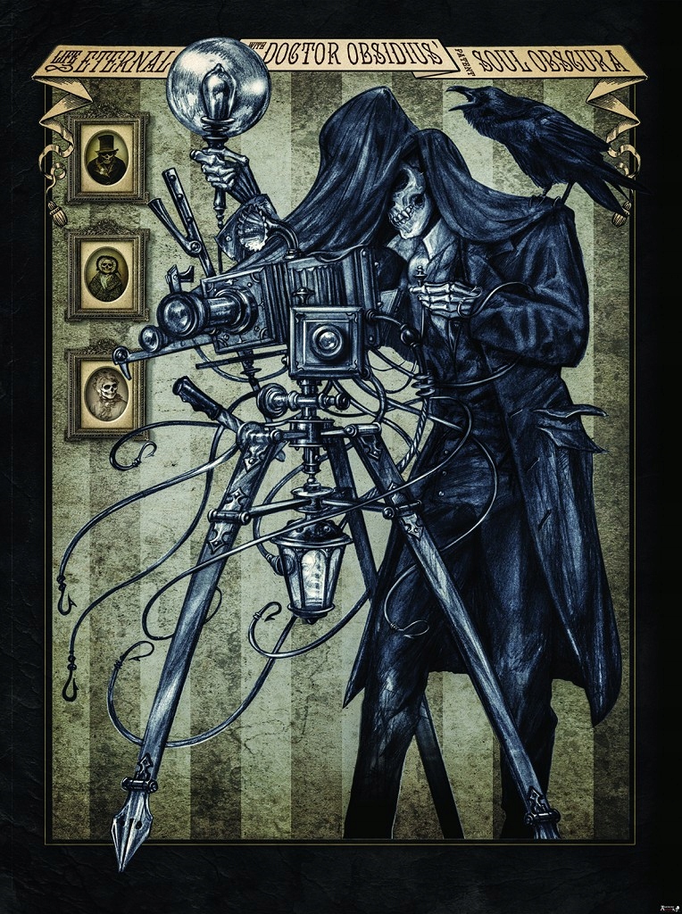Vinylová Fototapeta 184x254 Mytická stvoření – posmrtný fotograf