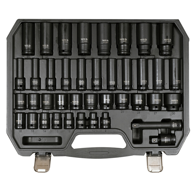 Sada úderových nástavcov Yato YT-10555 1/2 CrMo AS-Drive 40ks