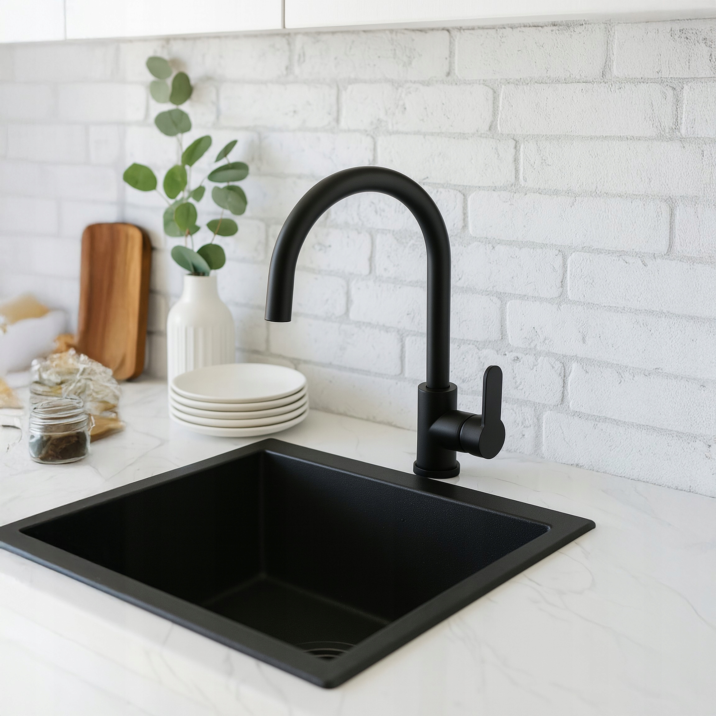 CZARNA BATERIA KUCHENNA NABLATOWA ELASTYCZNA GIĘTKA CZARNA WYLEWKA PODSTAWA Marka inna