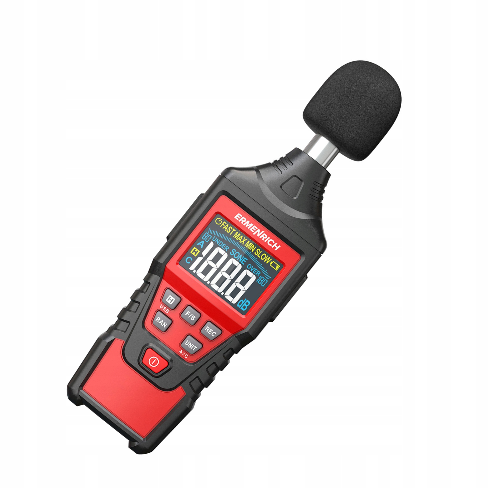 Cyfrowy miernik poziomu dźwięku Ermenrich Seek DS40 SONOMETR DECYBELOMIERZ EAN (GTIN) 5905555017747