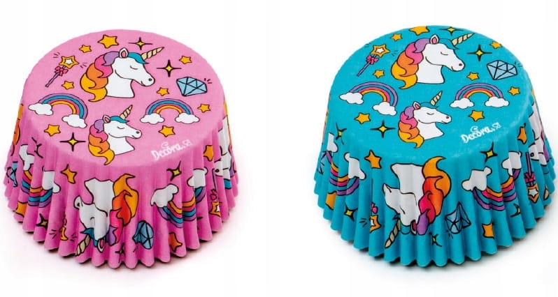 

Papilotki Unicorn 50x32mm 36szt Jednorożec Decora
