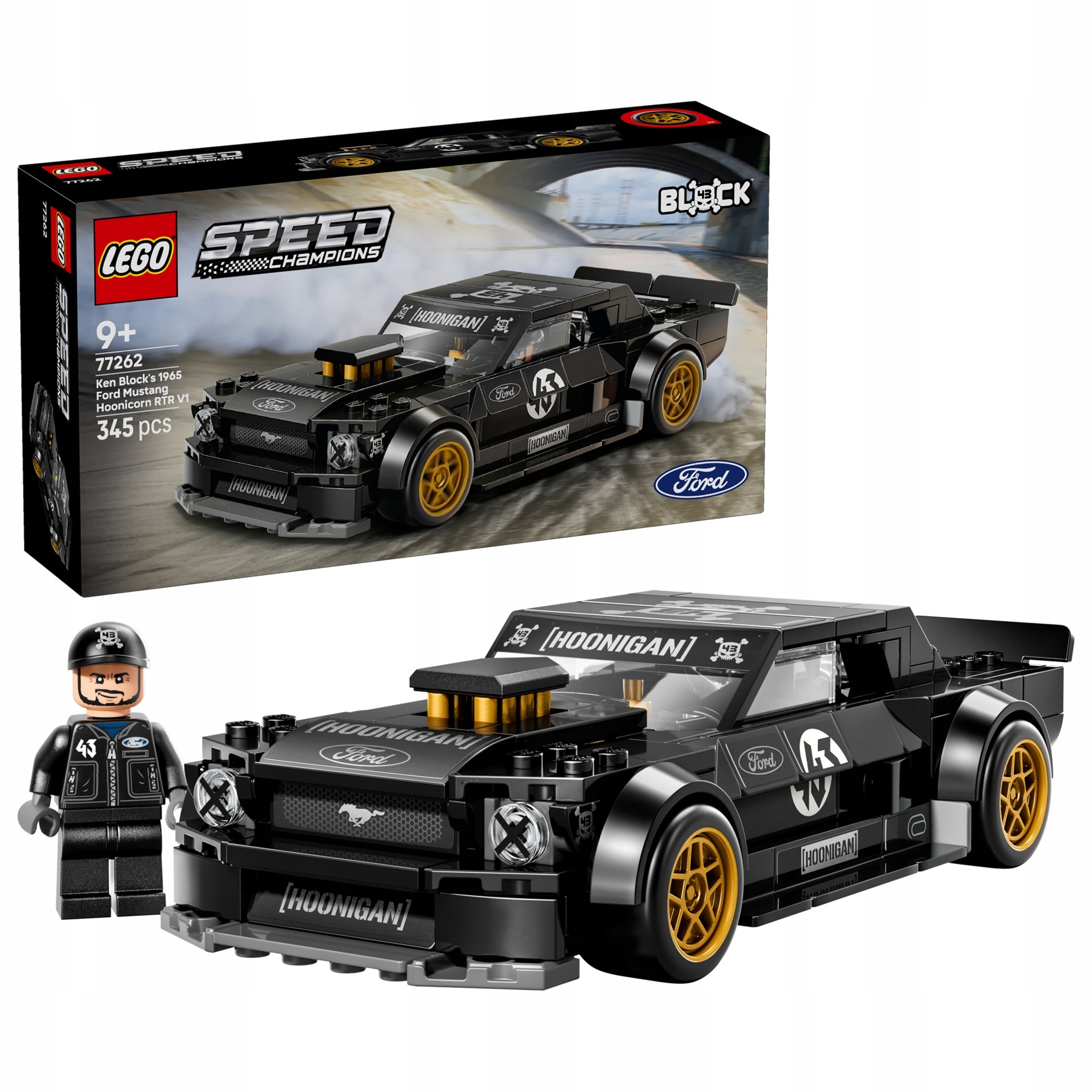 Lego Speed Champions 77262 Ford Mustang Hoonicorn V1 Gymkhana 7 Kena Blocka