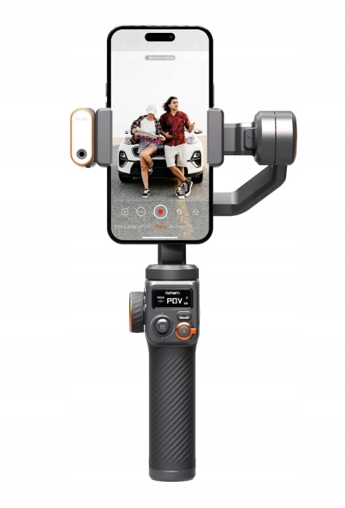 Zestaw Gimbal Hohem iSteady M6 KIT Lampa LED AI Statyw na Telefon Smartfon Model ISTEADY M6 KIT