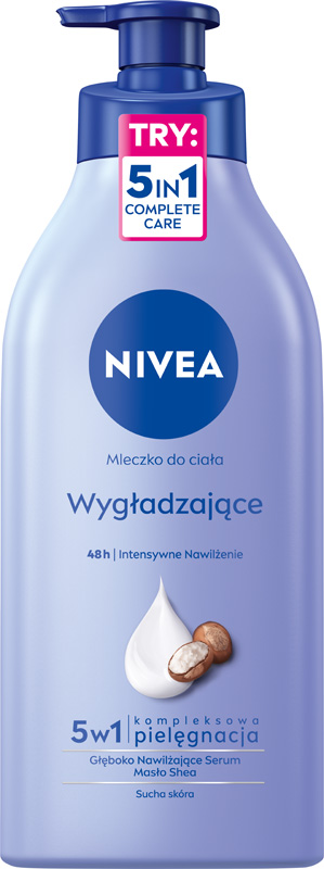 NIVEA Wygładzające mleczko do ciała 625ml z pompką