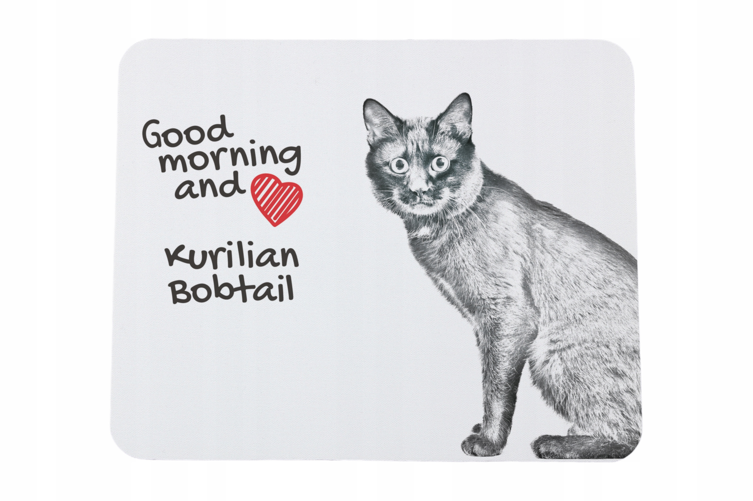 Kurylski bobtail podkładka pod myszkę z nadrukiem, personalizowana podkła