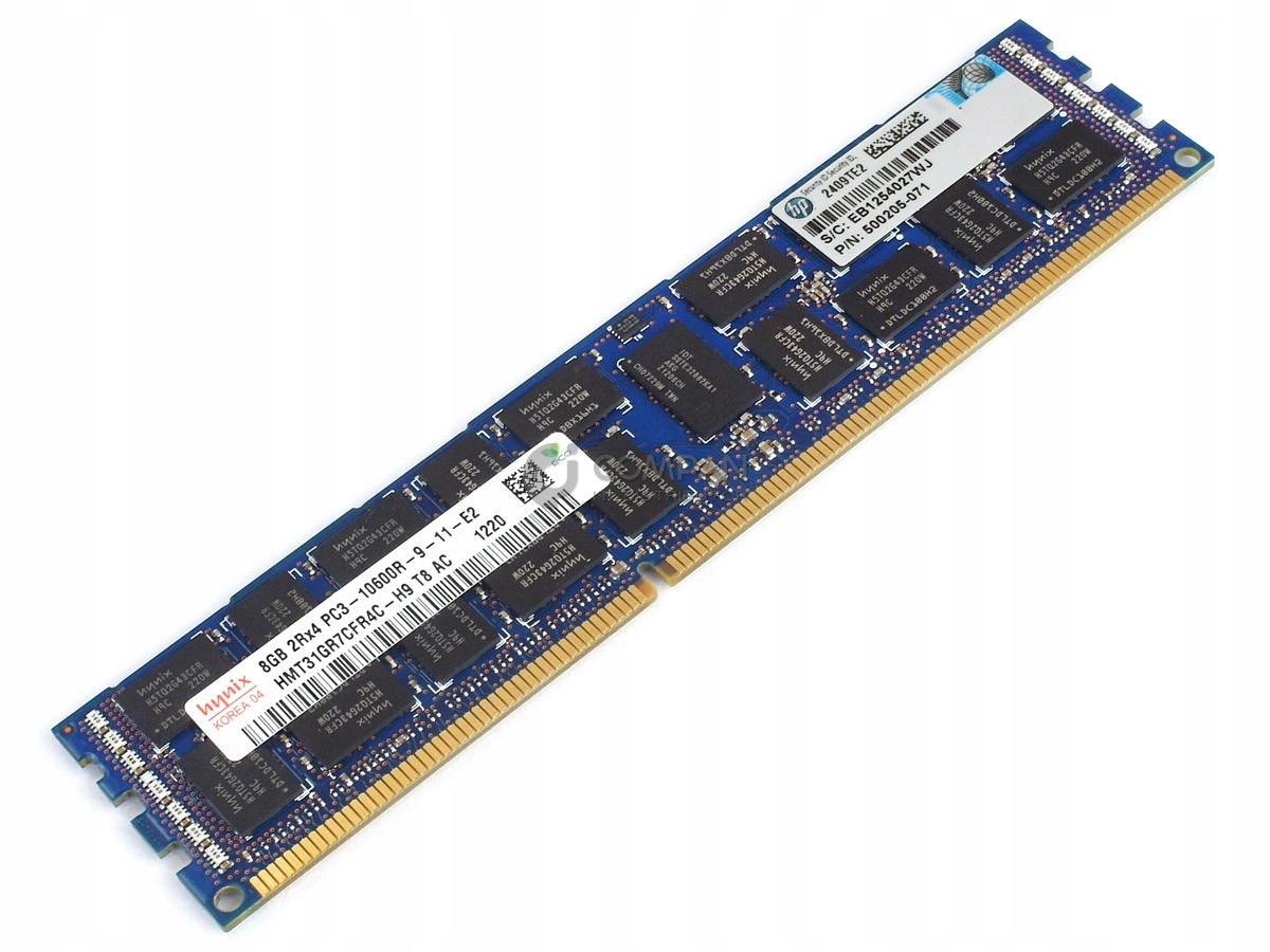 

Hp Memory 8GB 2RX4 PC3 10600R DDR3 500205-071