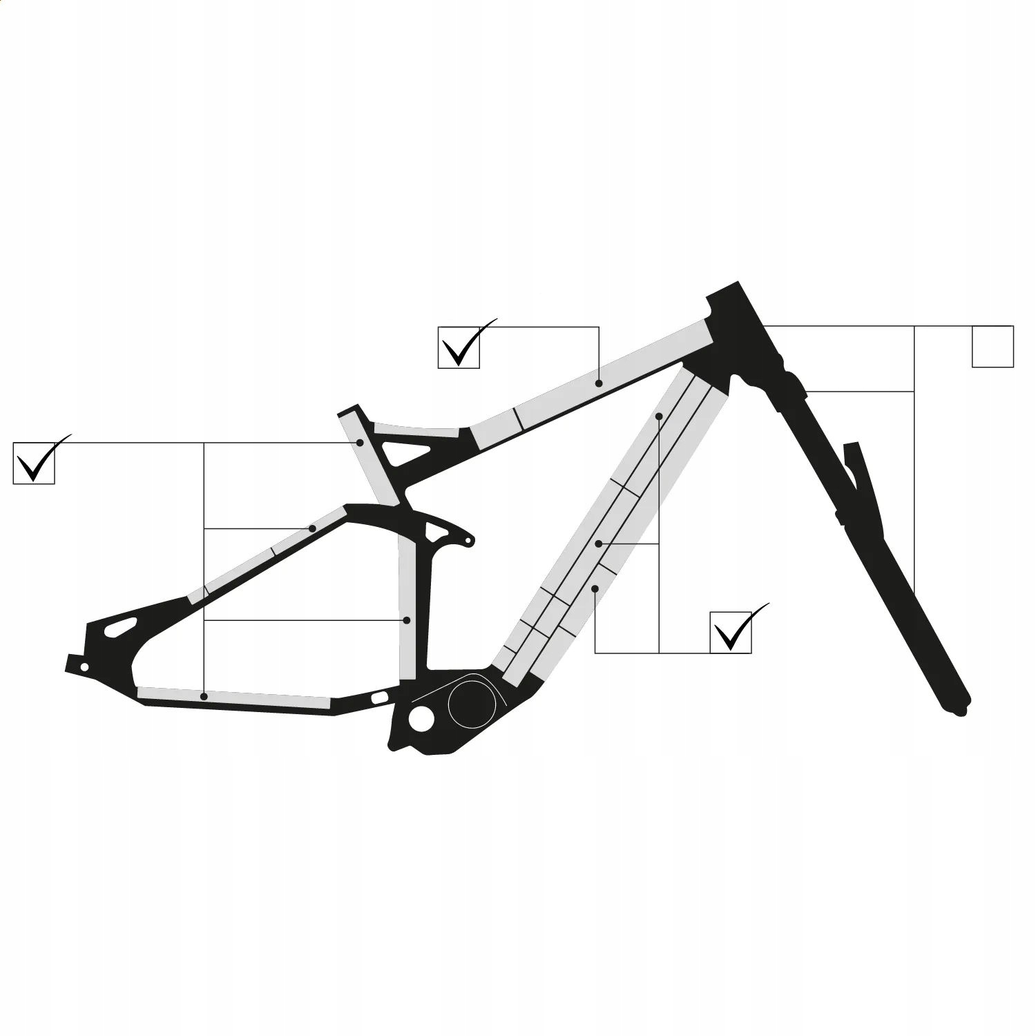 FOLIA NA ROWER OCHRONNA POŁYSK STANDARD FULL E-BIKE SAMOREGENERUJĄCA Kod producenta FO-FU-EBPS