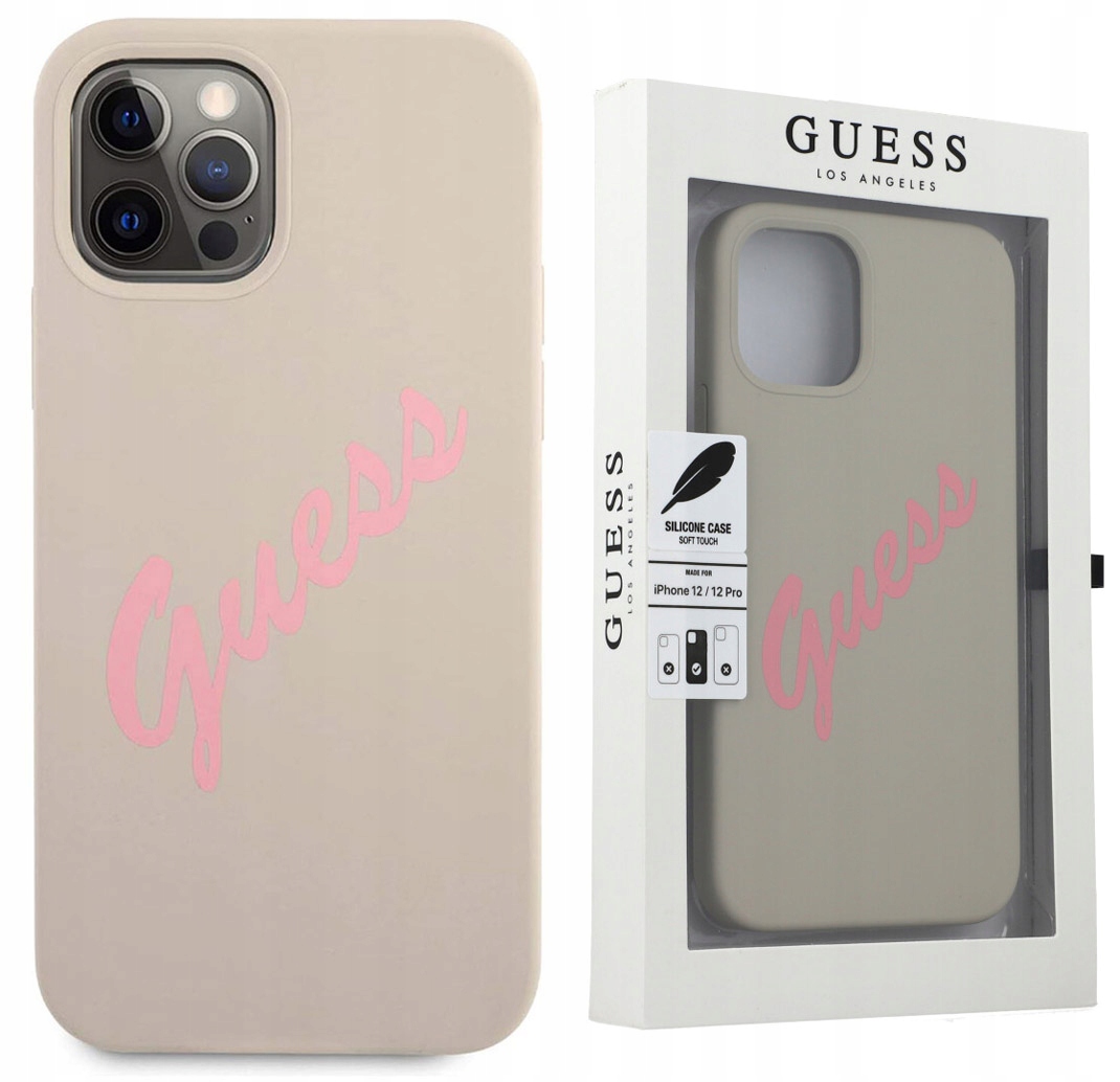 

Etui do iPhone 12 Pro Max, Guess Silicone Vintage