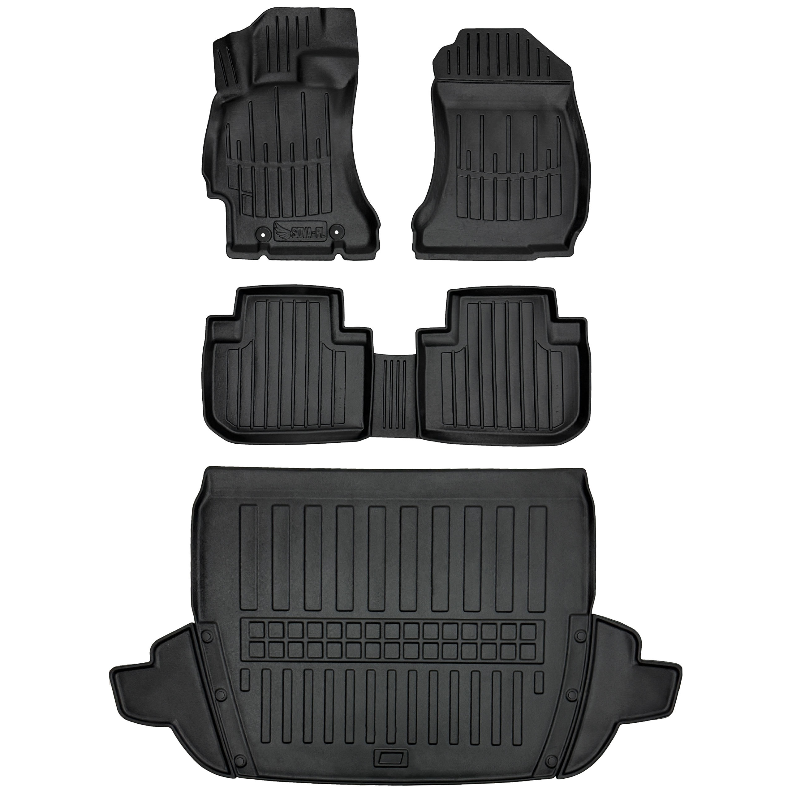 Gumowy zestaw dywaniki i mata Subaru Forester IV Sj (2012-2018)
