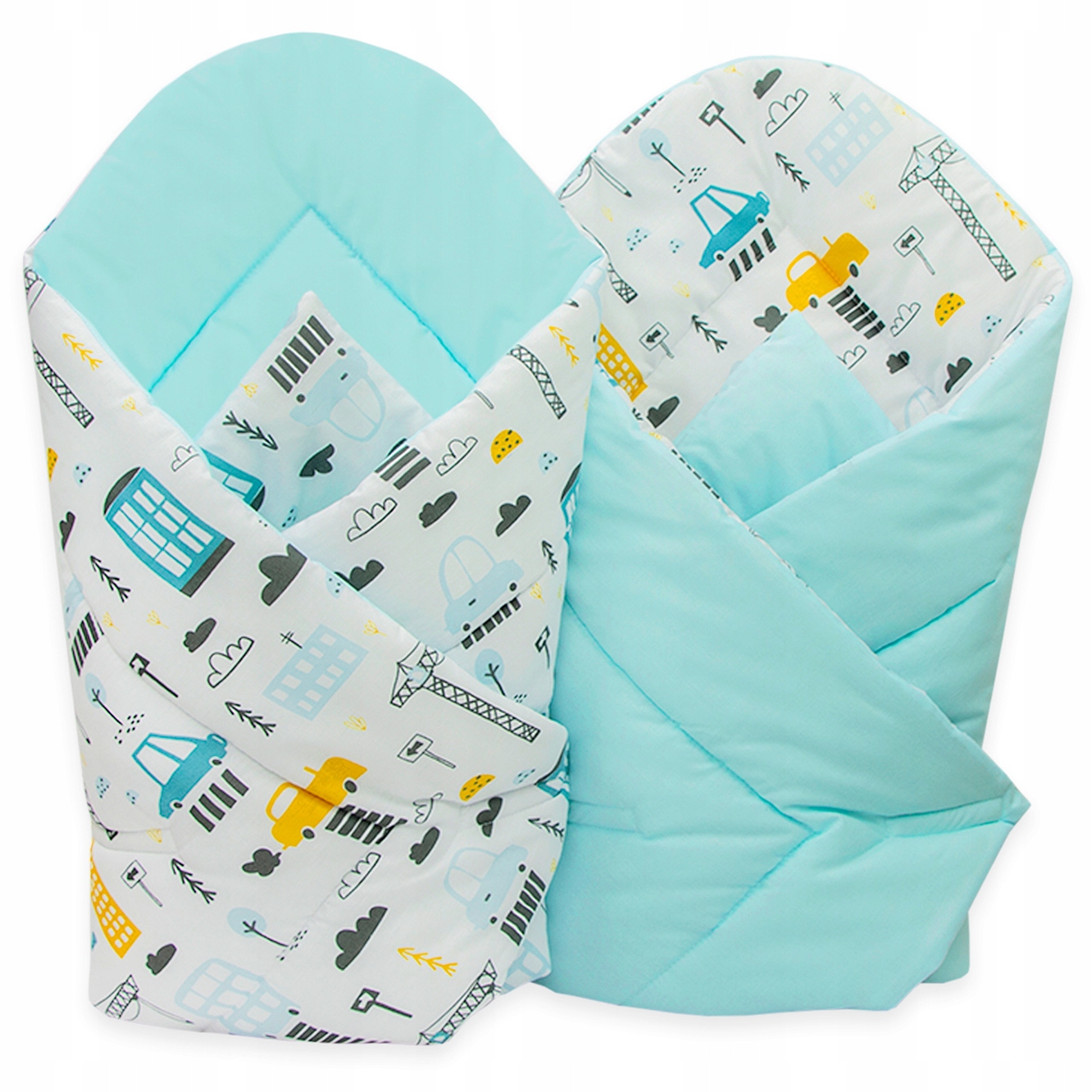 BECIK ROŻEK NIEMOWLĘCY BAWEŁNA DWUSTRONNY WZORY!