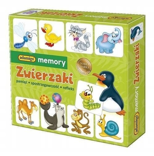 

Memory Zwierzęta Gra Pamięciowa Adamigo