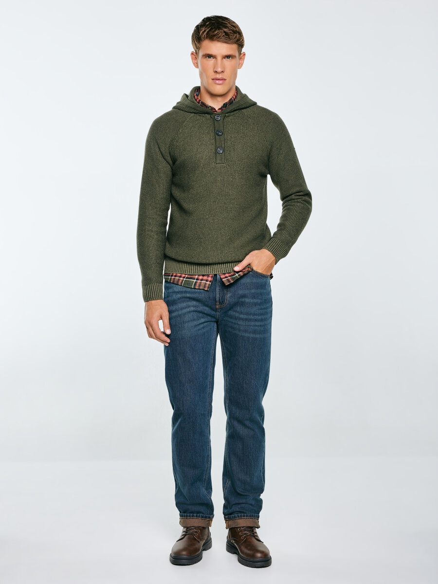 Big Star svetr zelený kulatý, velikost XXL