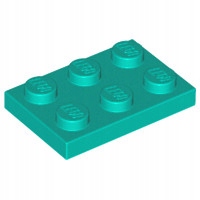 

Lego Płytka 2x3 3021 6249417 Darl Turquoise 1szt N