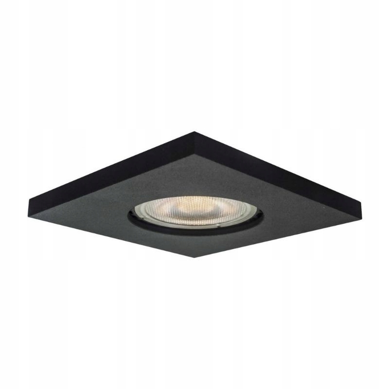 LAGOS oczko podtynkowe czarne łazienkowe IP65