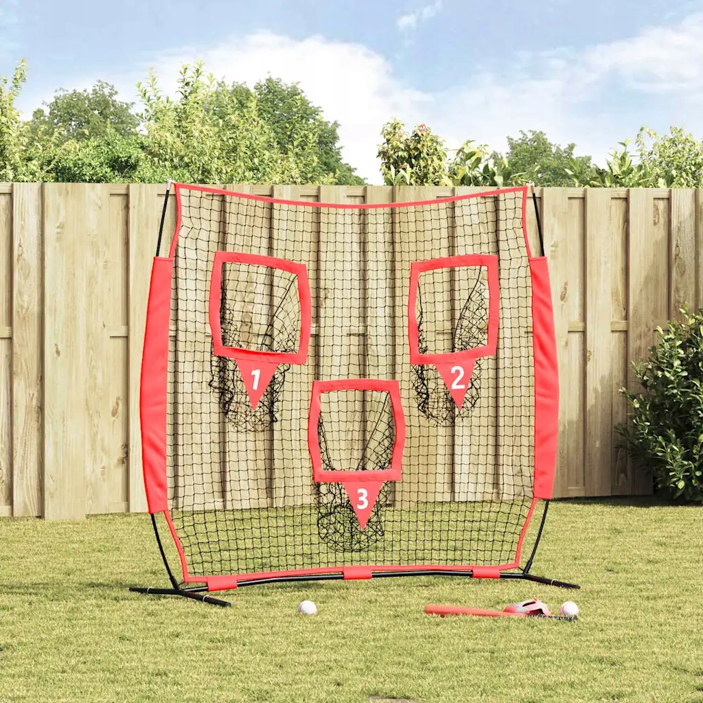 vidaXL Síť na trénink baseballu Černá 214,5 x 89,5 x 181 cm Polyester