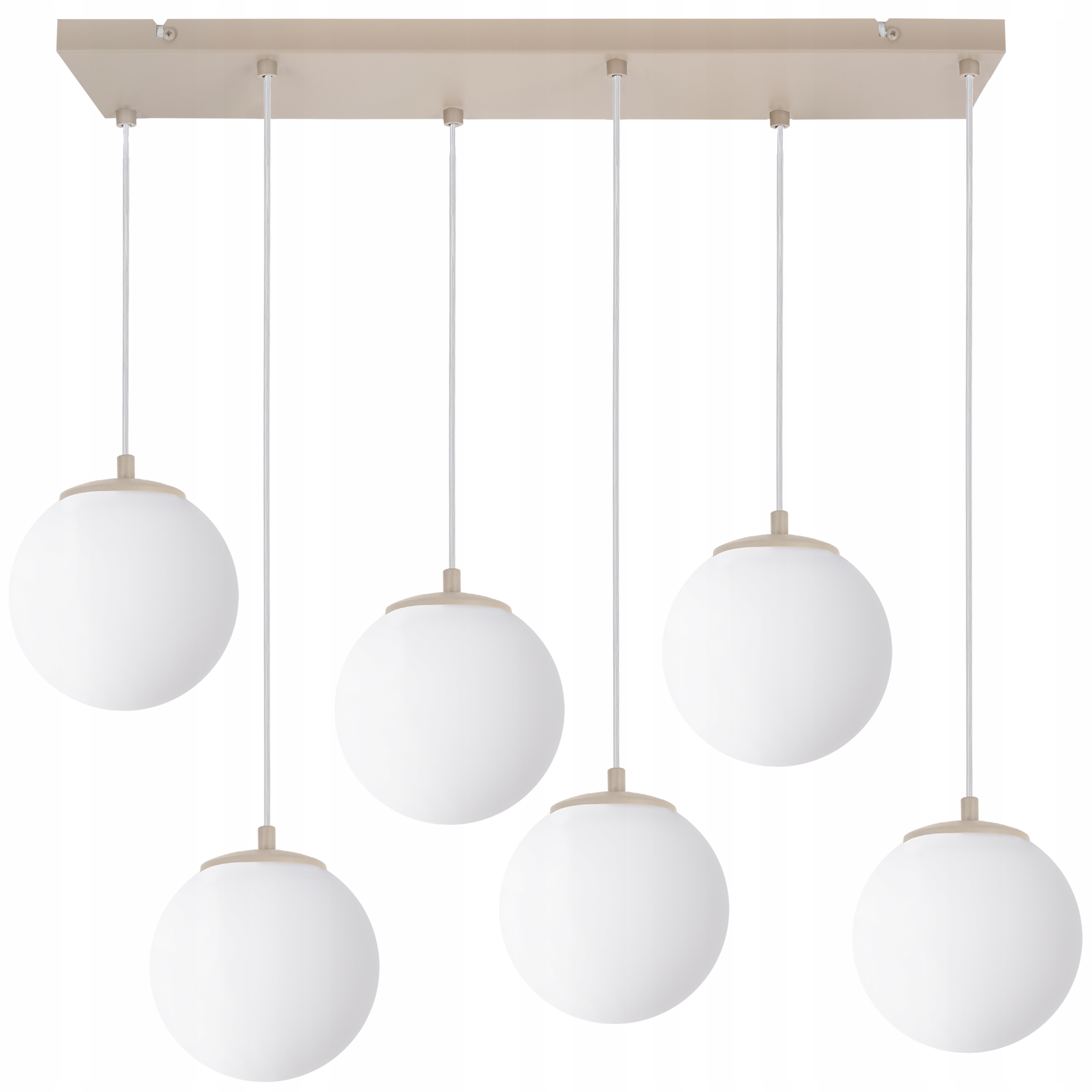 Závesná Stropná Lampa Kašmírový Luster Japandi, Sklenené Gule Do Obývačky