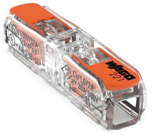 

Złączka Wago 1x0,2-4mm2 compact 221-2411