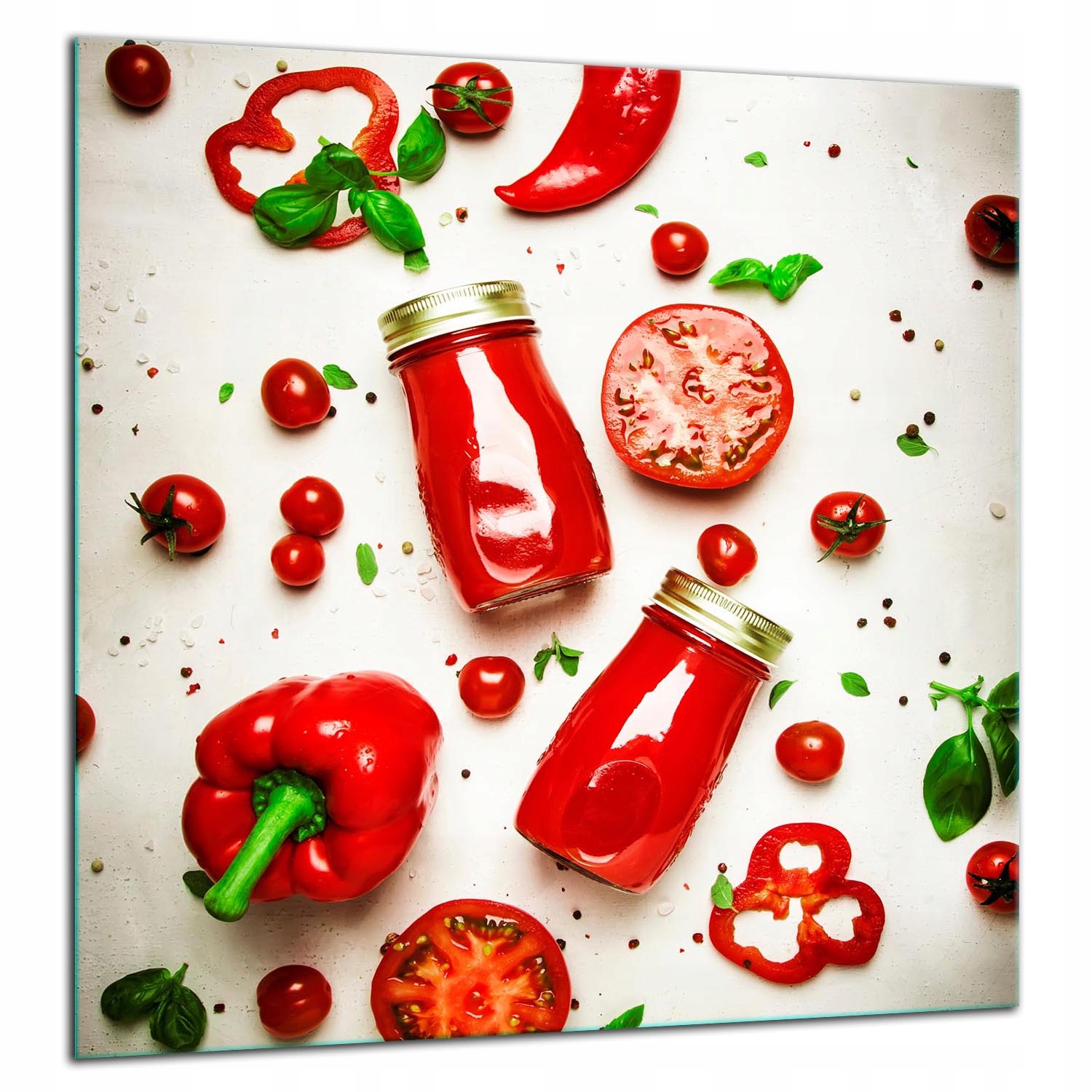Skleněný Ochranný Panel Do Kuchyně 60x65 Paprika Lacobel 7v1