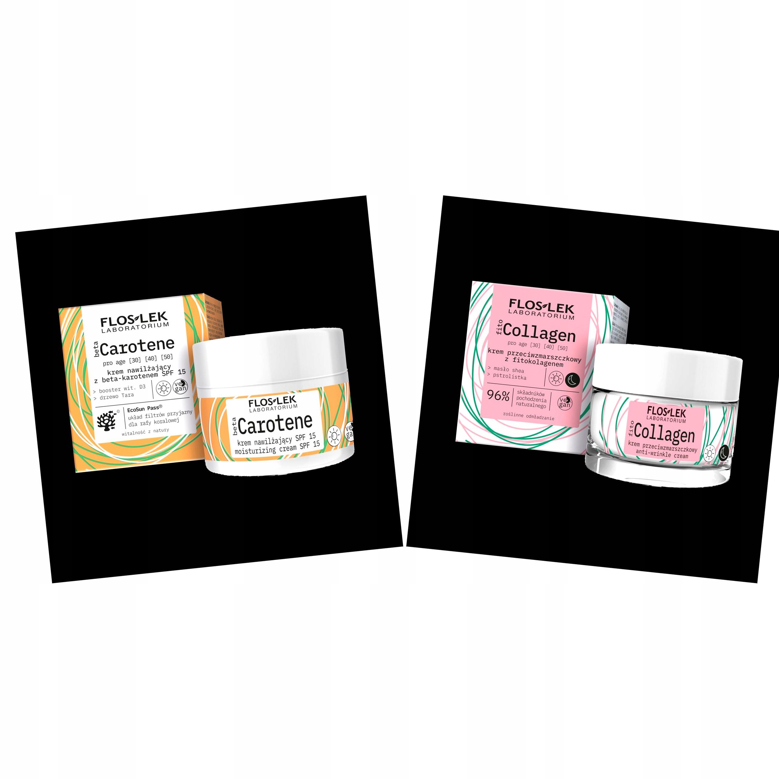 betaCarotene i fitoCollagen Pro Age — zestaw kremu nawilżającego i przeciwzmarszczkowego