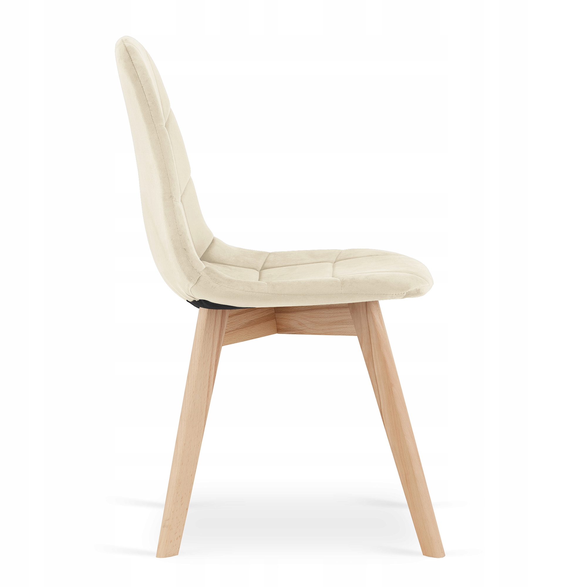 Krzesło ALFA tapicerowane aksamitne NOWOCZESNE Rodzaj nóg Proste