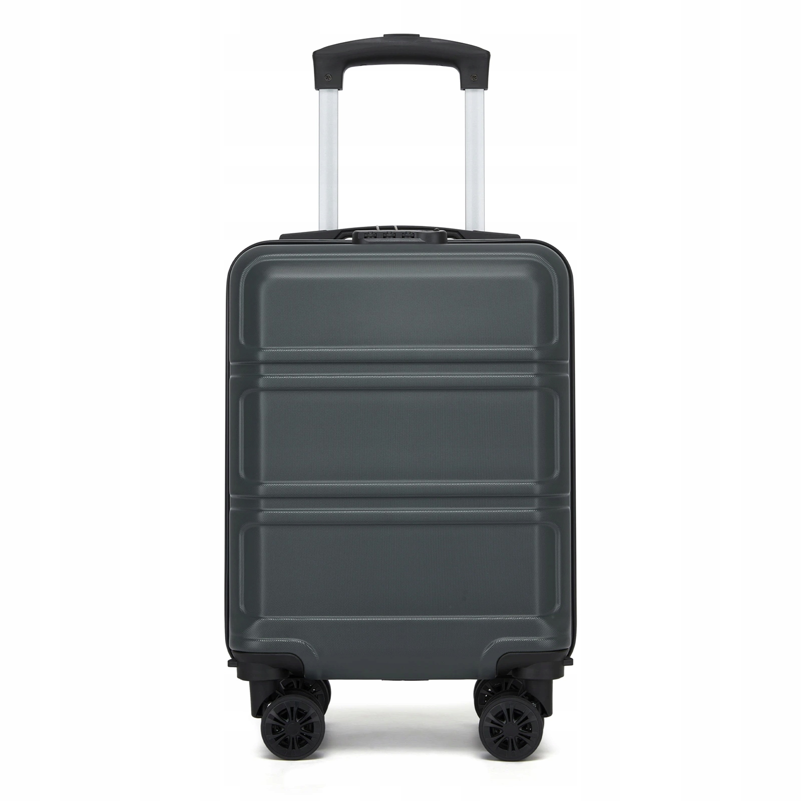 Příruční Abs+pc kufr s odnímatelnými kolečky Kono 22L šedý 45x30x20 cm