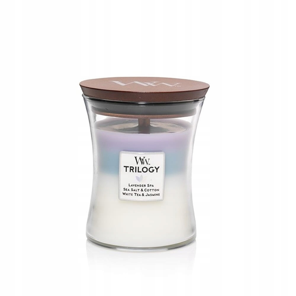 

WoodWick Calming Retreat Ww Trilogy Świeca Średnia