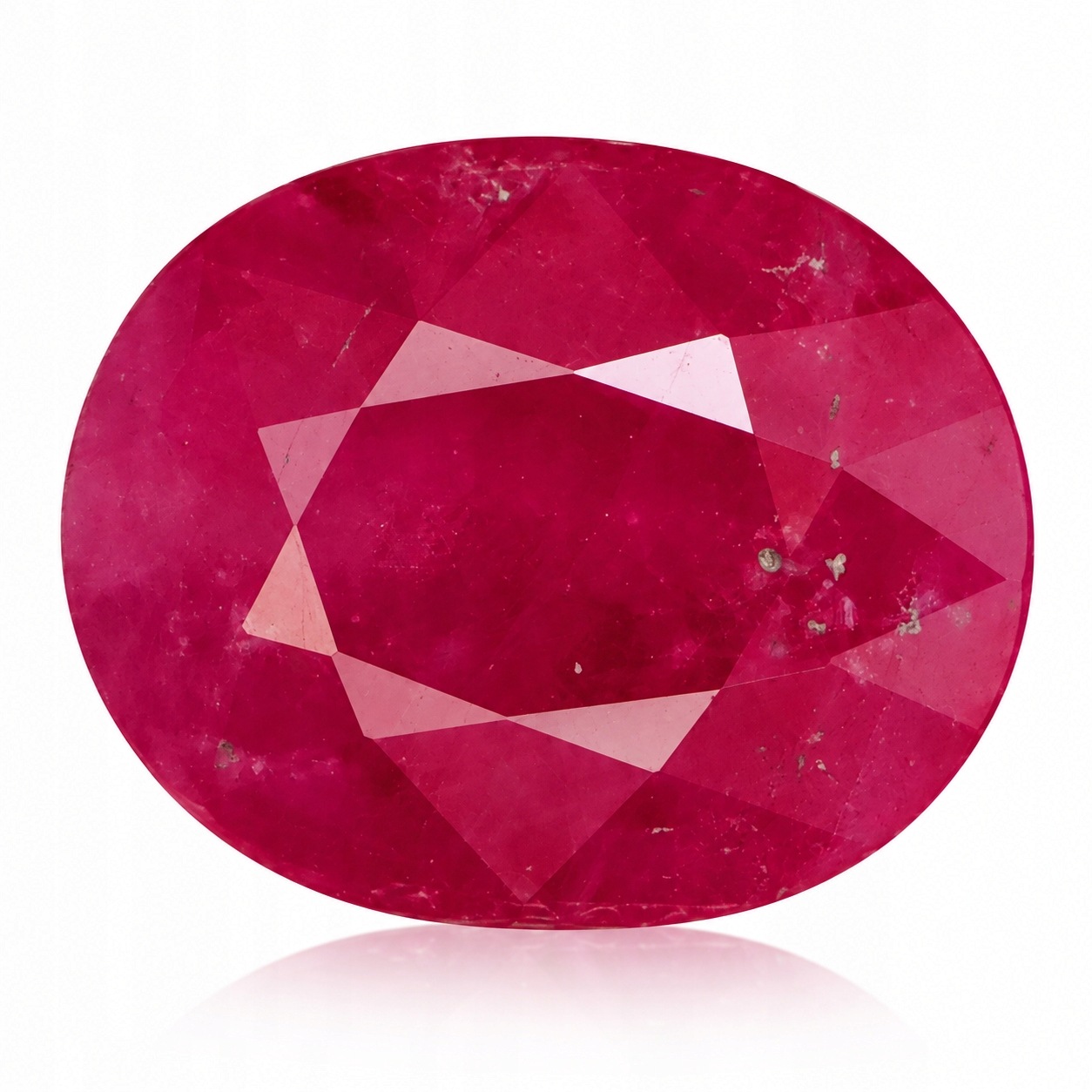 Přírodní Rubín 5.81 ct Růžový Ovál Mosambik I3 certifikát Wbd
