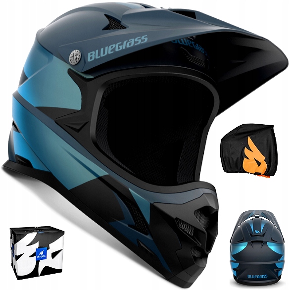 Helma Bluegrass Intox Full Face S 54-56 cm modrá matná