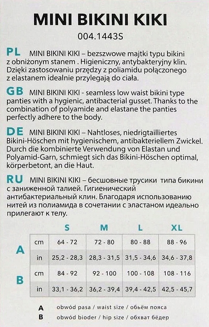 FIGI GATTA KIKI MINI BIKINI BEZSZWOWE NATURAL L Wzór dominujący bez wzoru