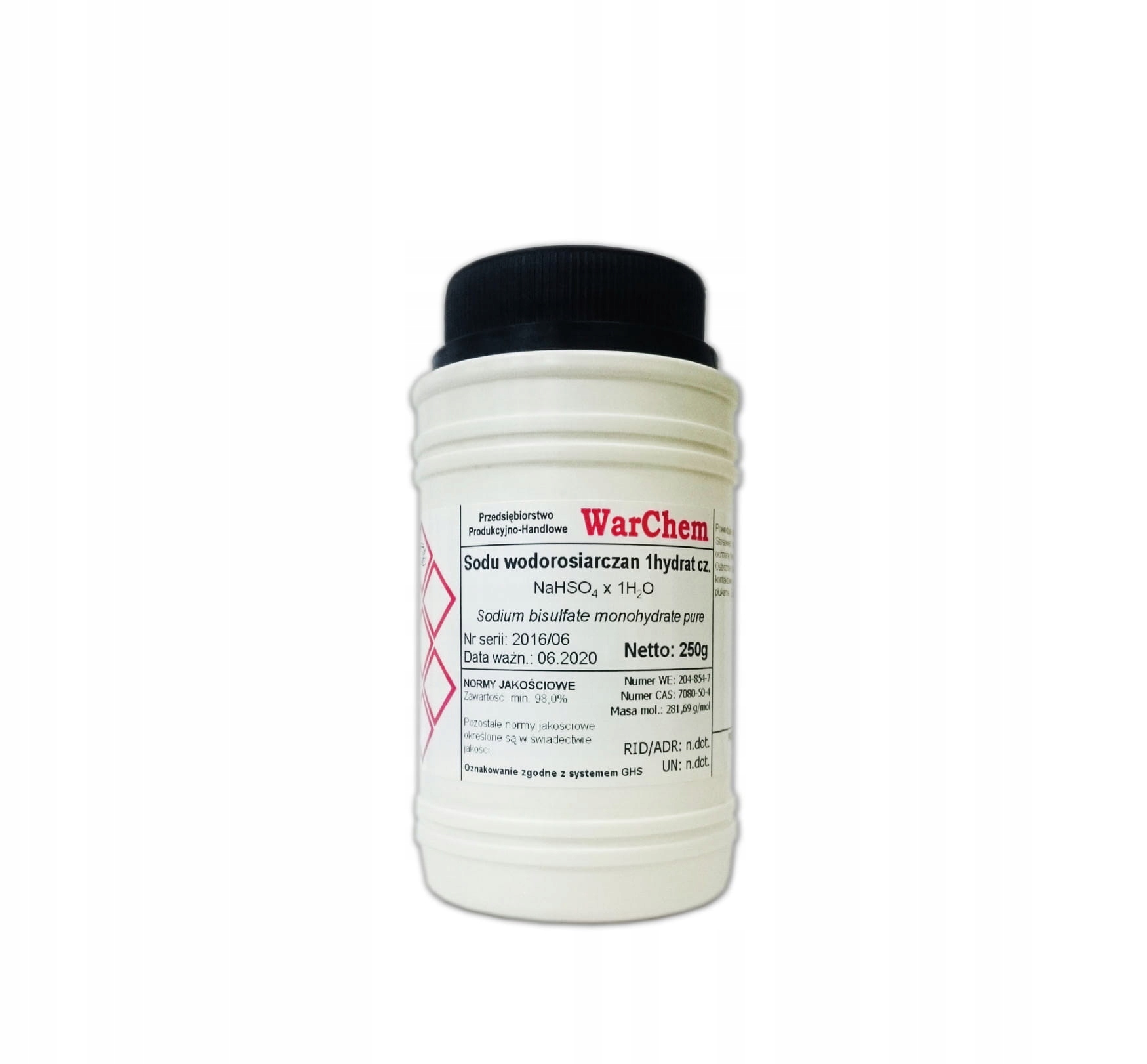 

Wodorosiarczan Sodu 1hydrat 250g Warchem [56875]