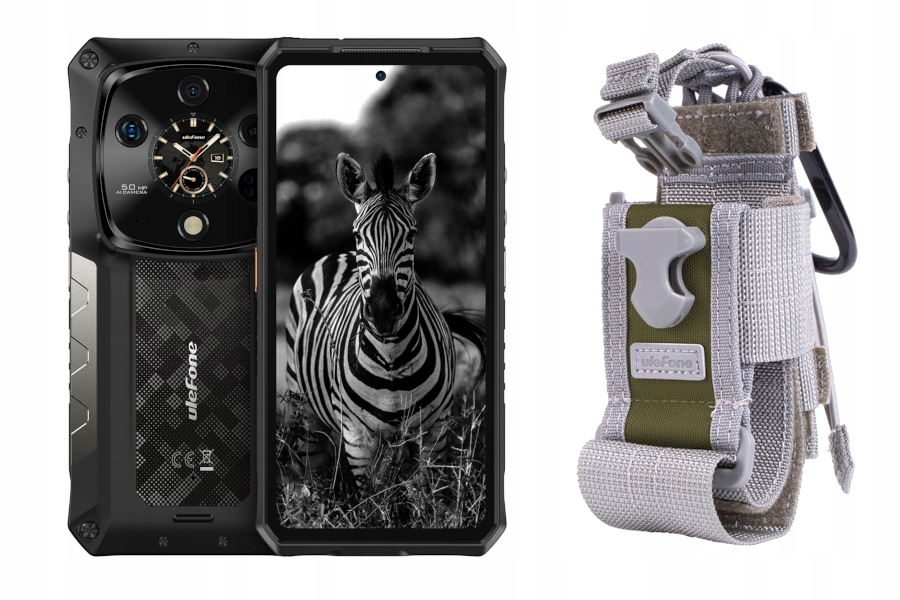 Pancierovaný Smartfón uleFone Armor 28 Ultra 5G 16 Gb 1 Tb čierny Držiak