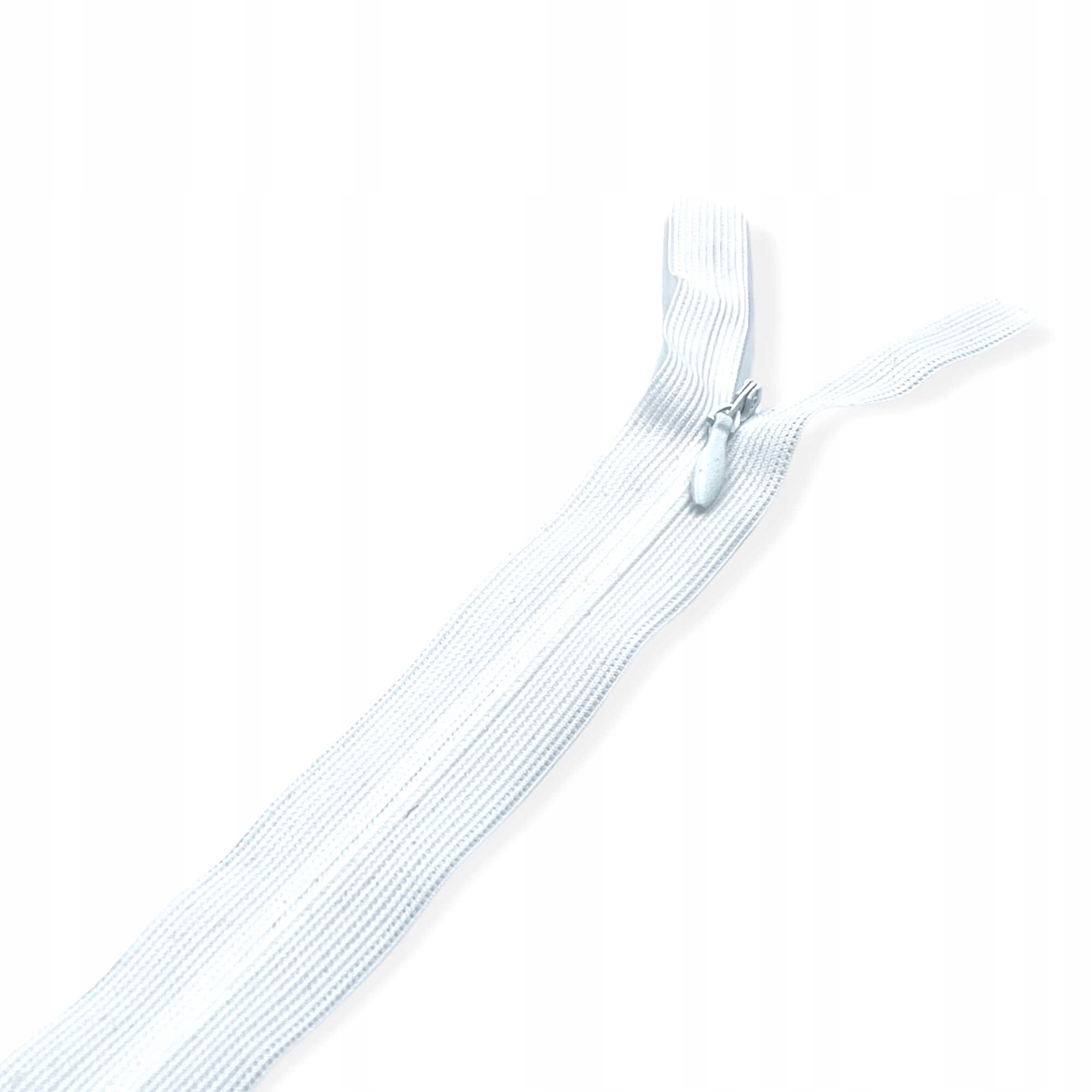 Zamek kryty nierozdzielczy Alpha biały 18cm