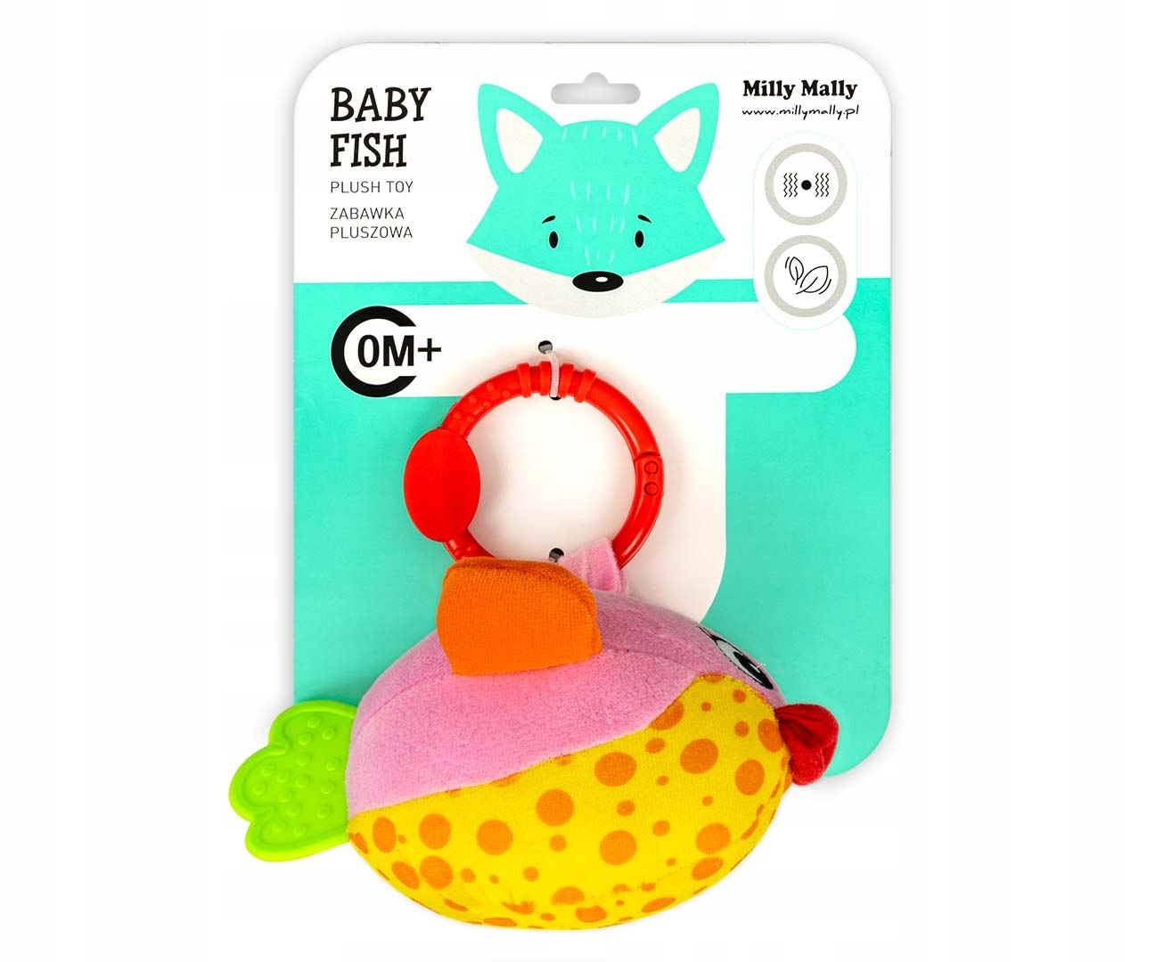 DO ŁÓŻECZKA WOZKA ZAWIESZKA SENSORYCZNA rybka Wiek dziecka 0 +