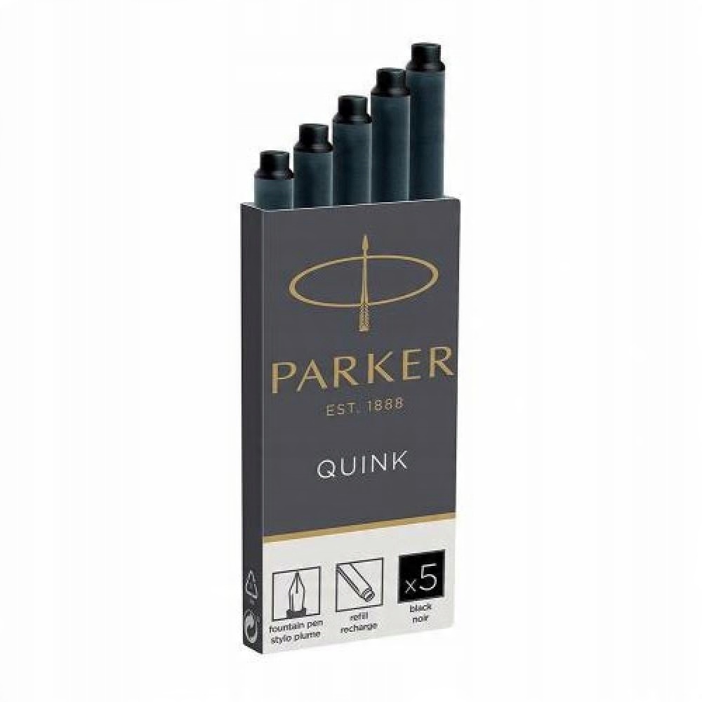 

Parker Naboje Do Piór Długie 5 Szt Black