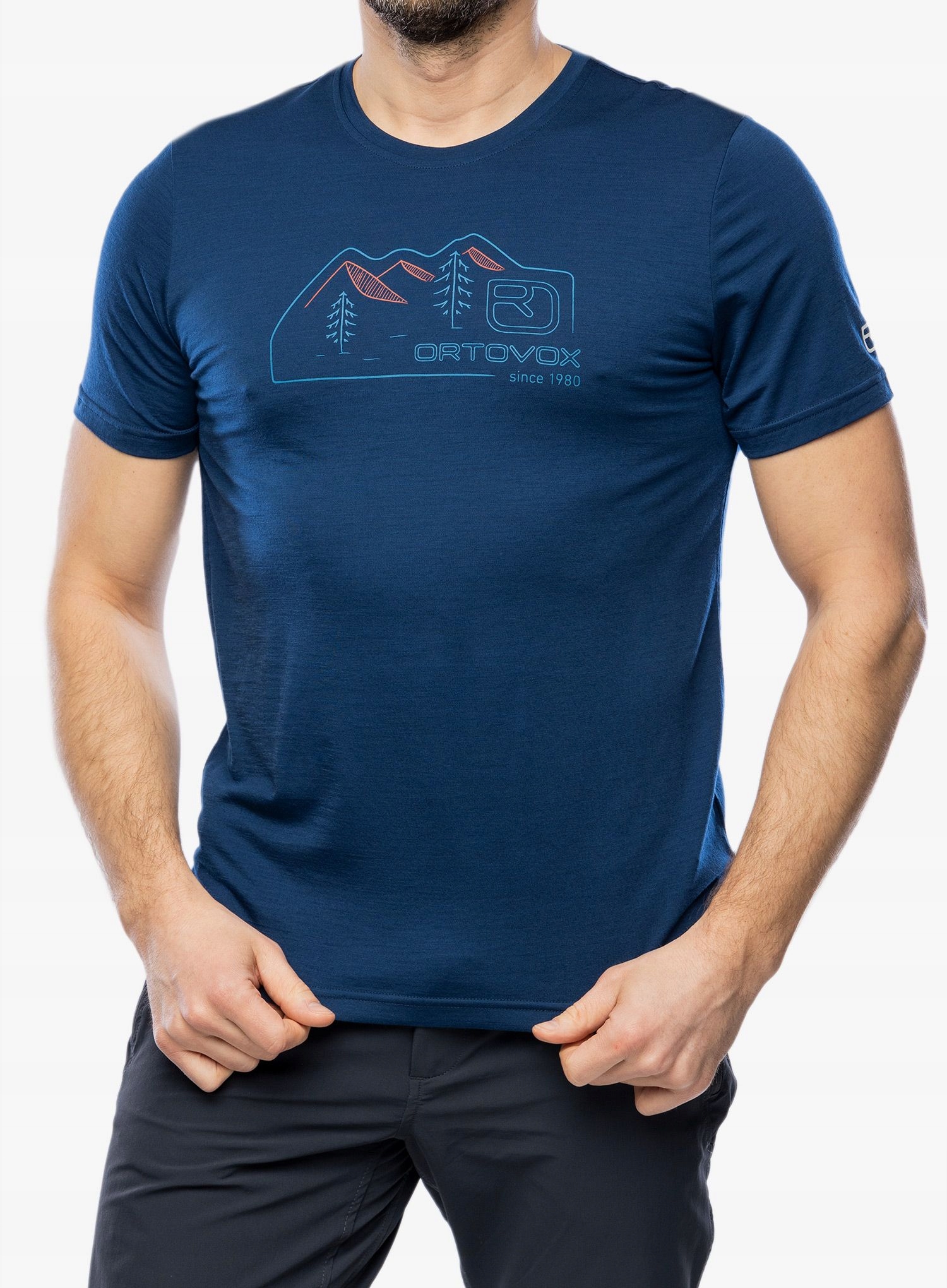 Merino tričko Ortovox 150 Cool Vintage Badge Ts deep ocean M