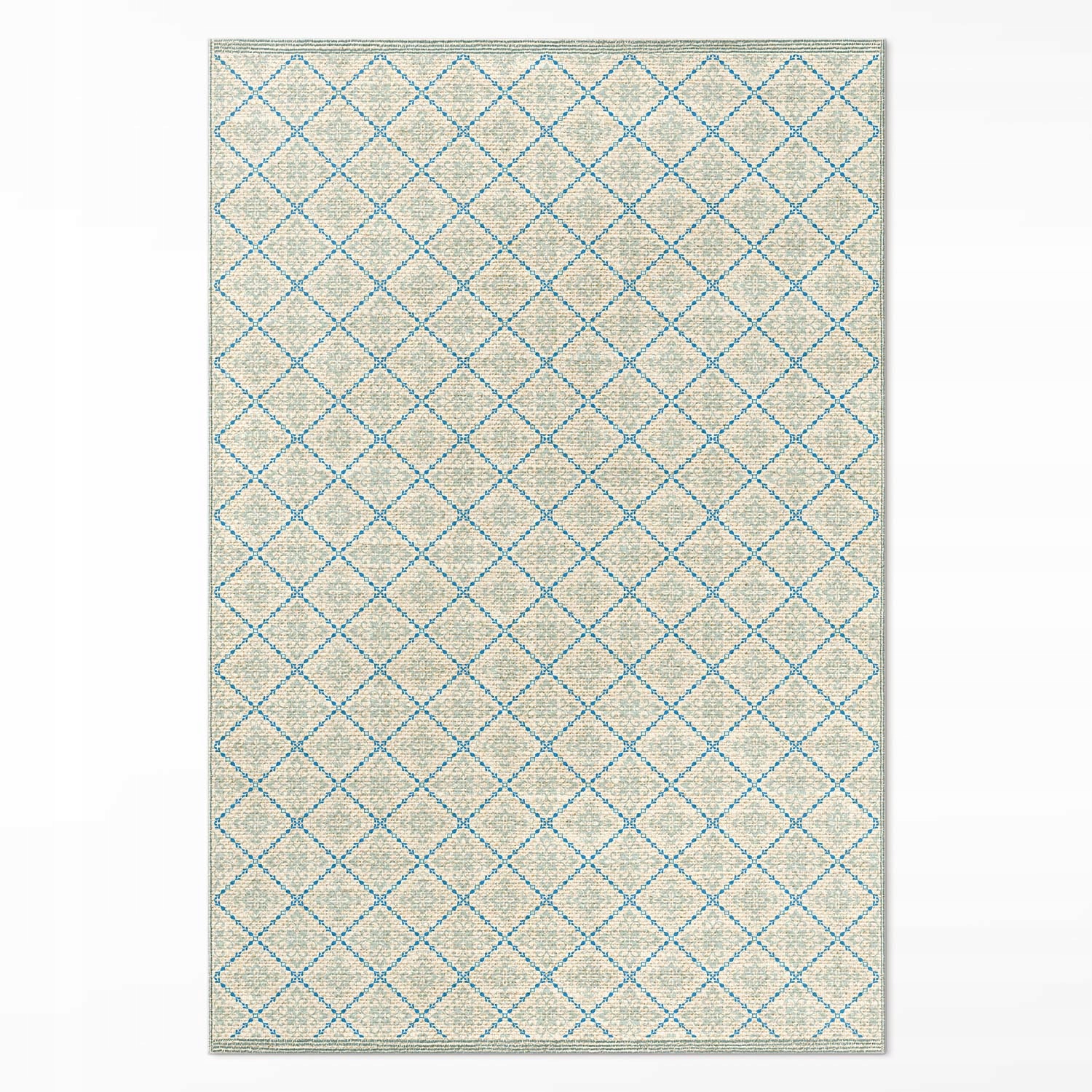 Vnútorný dekoratívny koberec Geometrické línie imitácia tkaniny 80x120 cm