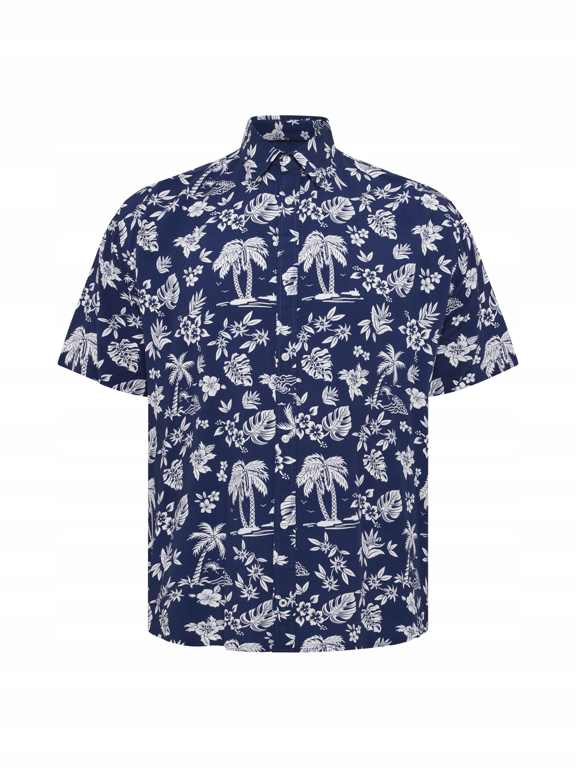 North Latitude Velká Havajská Košile Velké Velikosti, Tmavě Modrá 5XL