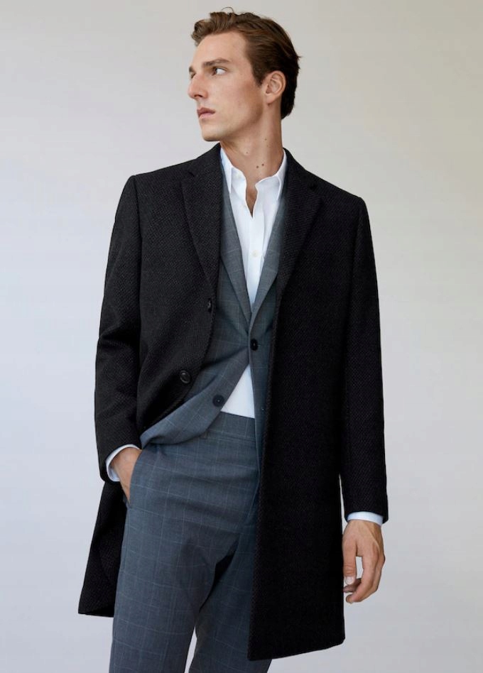 Klasický kabát Mango XXL