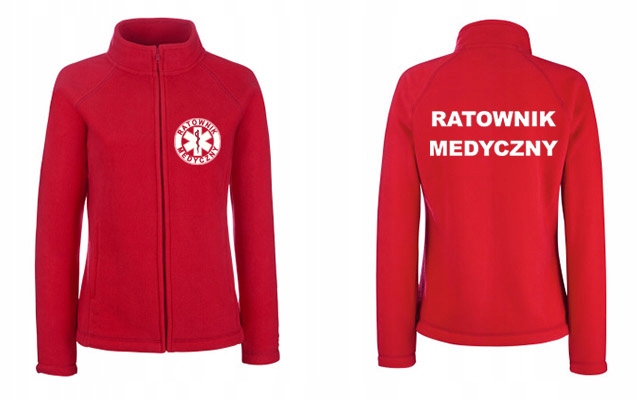 Bluza polar Ratownik S czerwony damska